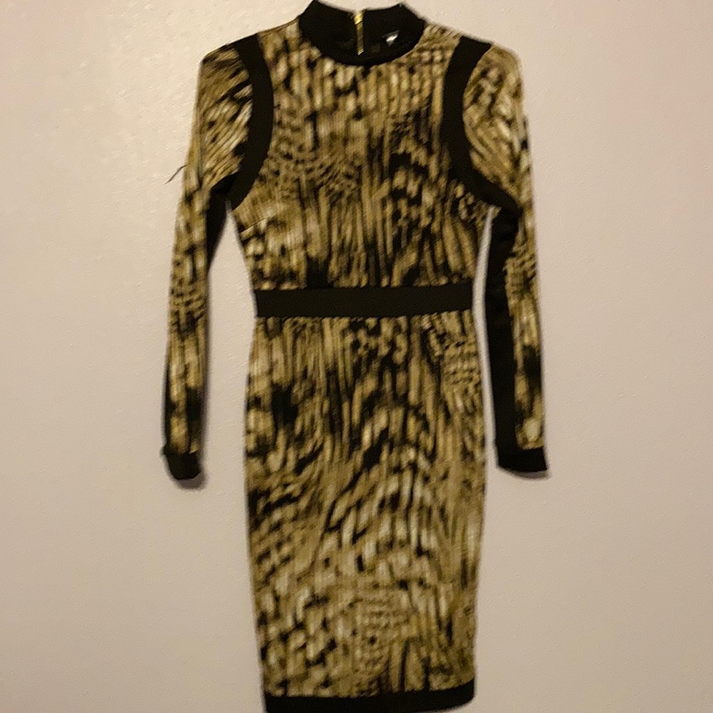 Multi print tiger stripe polyester/spandex blend